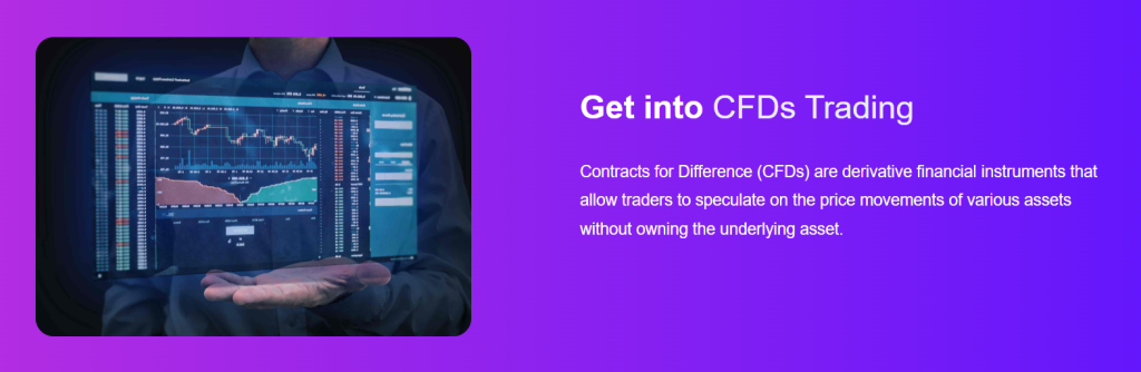 CW-Management CFD trading section interface