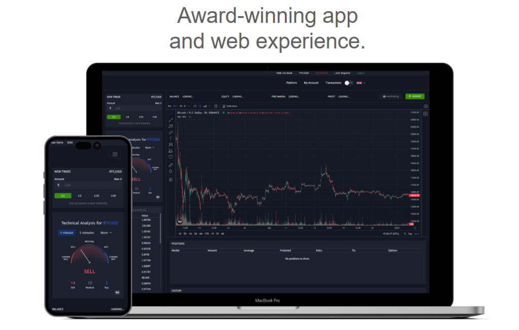 GlobalVentures365 trading platform interface navigation on desktop and mobile 